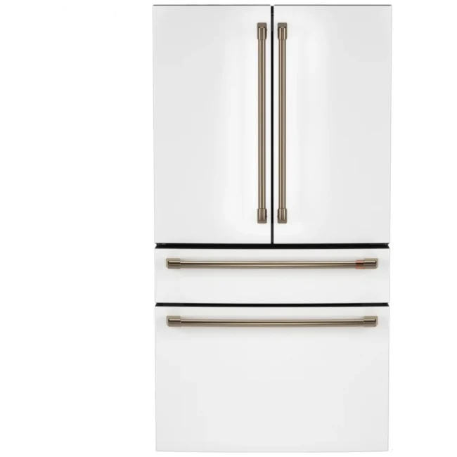 Réfrigérateur profondeur de comptoir à portes françaises Café – 36 pouces , blanc – CJE23DP4WW