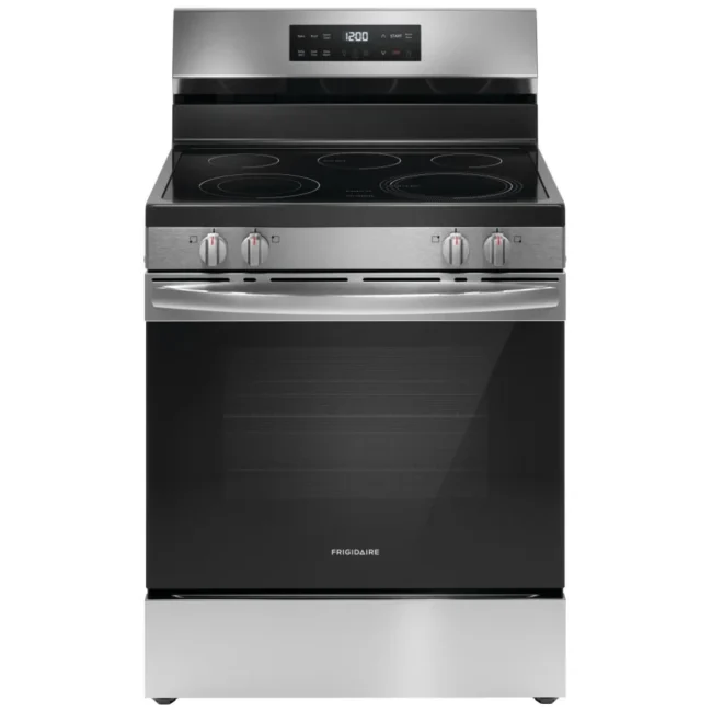 Cuisinière électrique Frigidaire – 30 pouces, 5,3 pi³, inox – FCRE306CAS