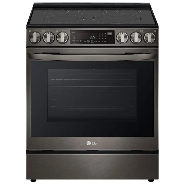 Cuisinière électrique LG – 30 pouces, 6,3 pi³, inox noir – LSEL6335D