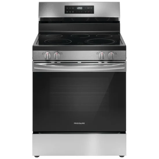 Cuisinière électrique Frigidaire – 30 pouces, 5.3 pi³, Acier inoxydable – FCRE306CAS