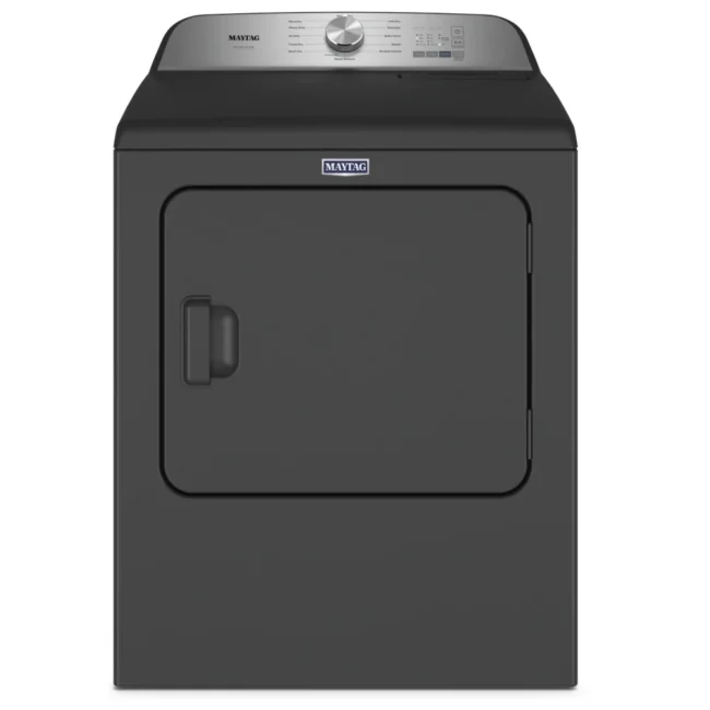 Sécheuse électrique Maytag – 7 pi³, vapeur, évacuation externe, noir – YMED6500MBK