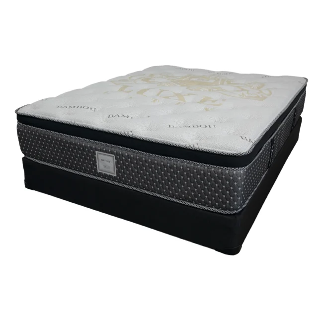 Matelas Optima Luxury Collection – Euro Top avec mousse infusée de gel thermorégulateur et ressorts ensachés