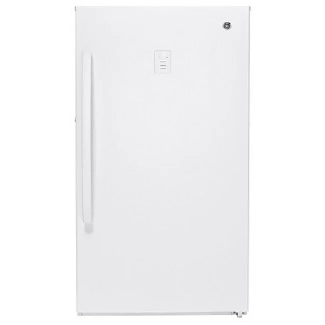 GE Upright Freezer - 28 inches, 14.1 cu. ft., white - FUF14SMRWW