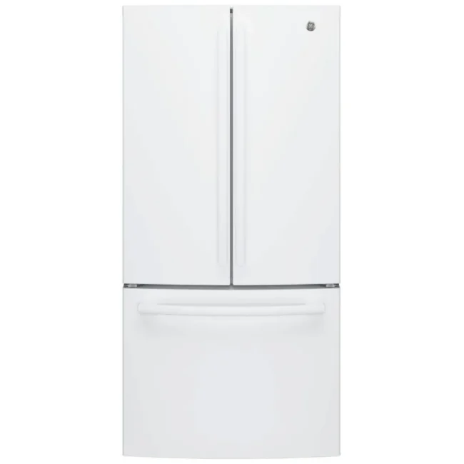 Réfrigérateur GE à portes françaises, 33 pouces avec eau et glace, blanc – GWE19JGLYFWW