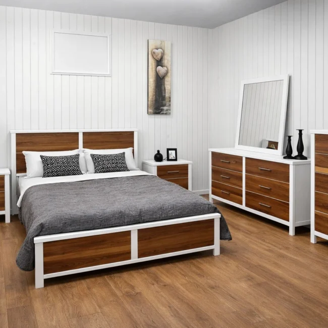Set de chambre MEQ – Fabrication québécoise, bois massif, design durable et intemporel