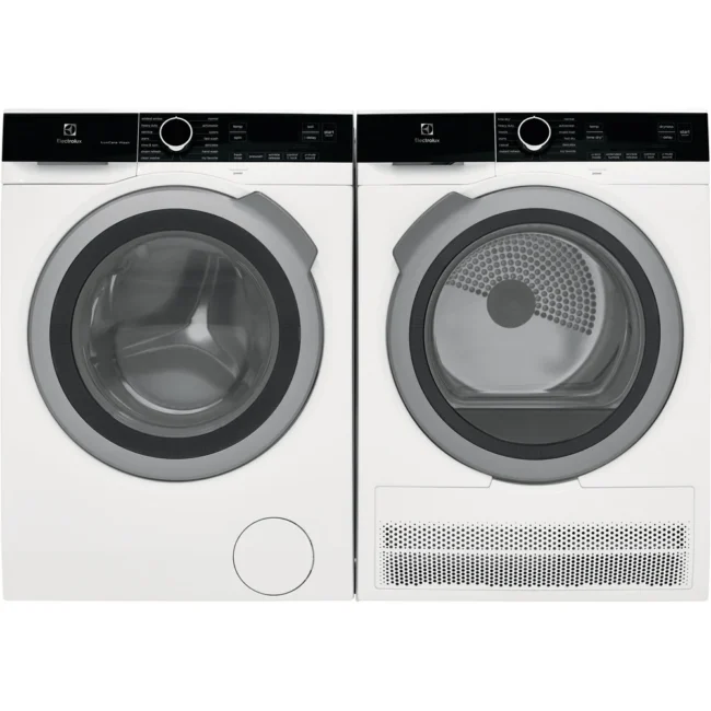 Ensemble laveuse sécheuse frontale ELECTROLUX 24 pouces blanc – ELFW4222AW & ELFE422CAW