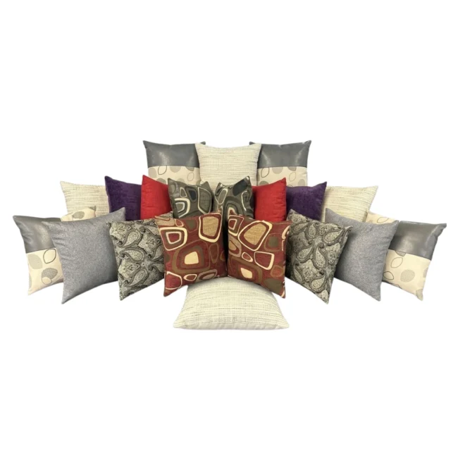 Coussin décoratif Goberce – style moderne et textures variées