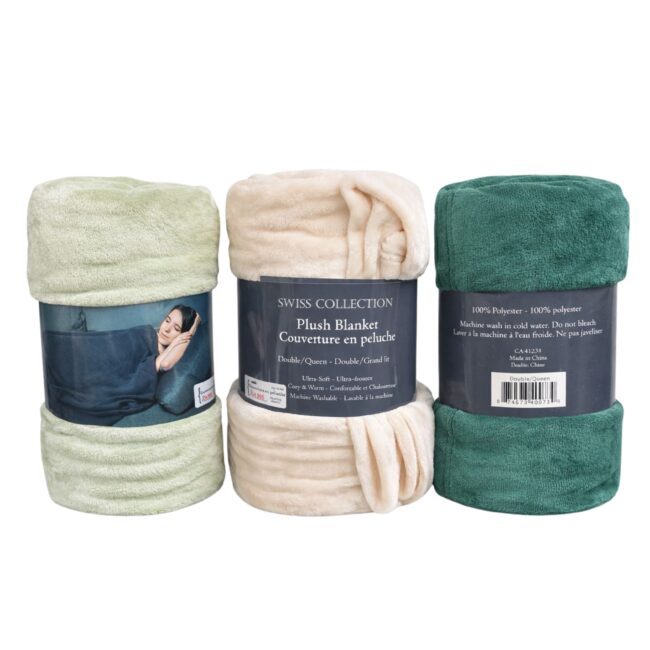 Couverture peluche Swiss Collection – douce, chaude et confortable