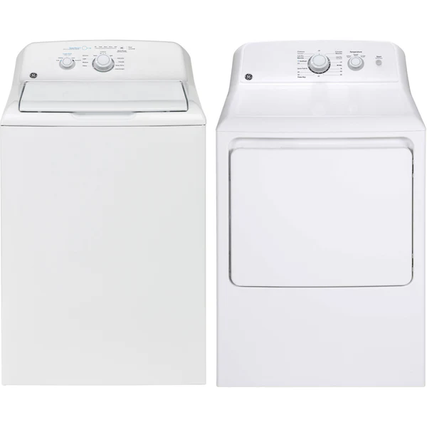 Ensemble laveuse sécheuse GE 27 pouces blanc – GTW223BMRWW & GTX22EBMRWW