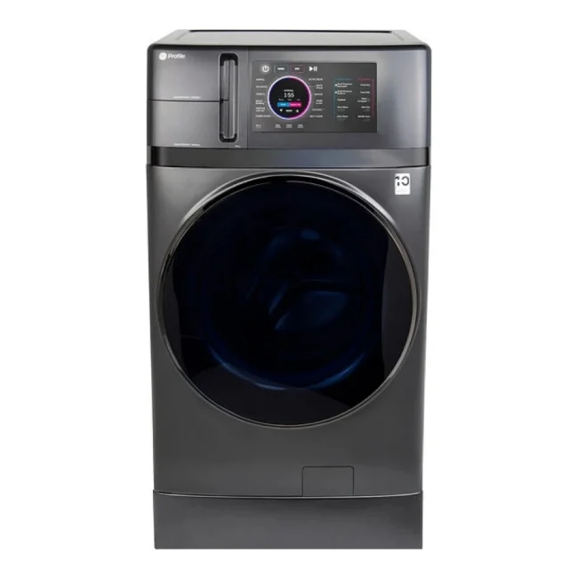Centre de buanderie tout-en-un GE Profile 28 pouces,5,5 pi³, Carbon Graphite – PFQ97HSPV0DS