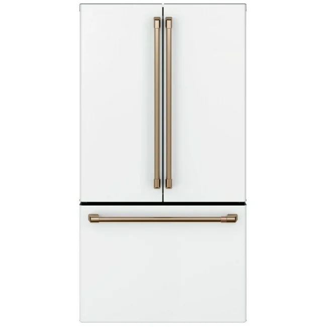 Réfrigérateur GE Café à portes françaises, 36 pouces avec eau et glace, blanc – CWE23SP4MW2