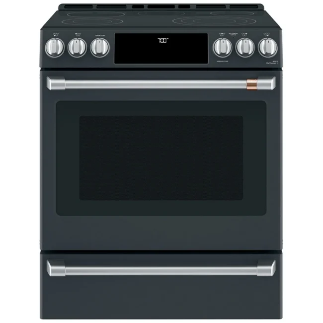 Cuisinière électrique GE Café – 30 pouces, 5,7 pi³, noir mat – CCES700P3MD1
