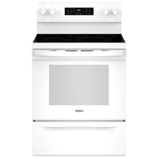 Cuisinière électrique Whirlpool – 30 pouces, 5,3 pi³, blanc – YWFES5030RW