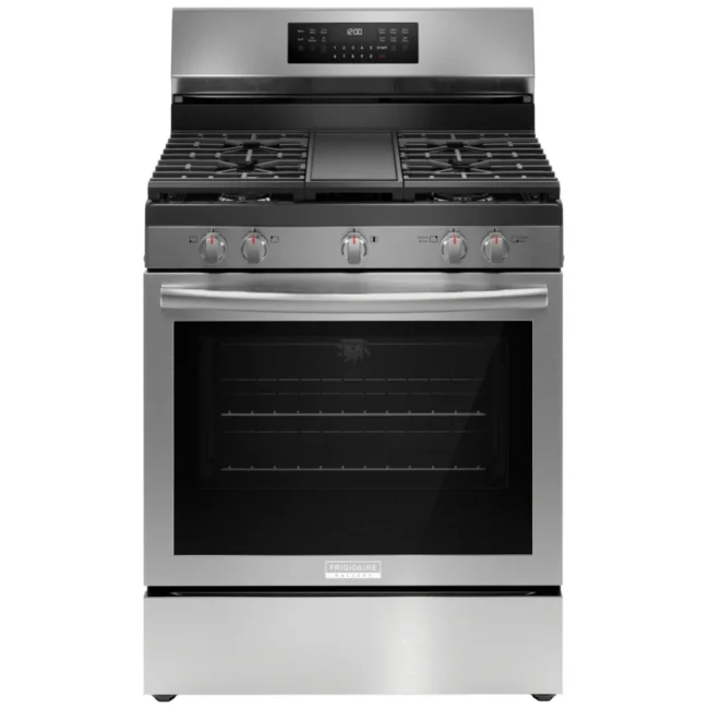 Cuisinière à gaz Frigidaire Gallery – 30 pouces, 5.1 pi³, convection, Acier inoxydable – GCRG3060BF