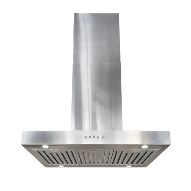 LUX island hood - 30 inch, 870 CFM, 3 speeds, halogen, stainless - LI30M