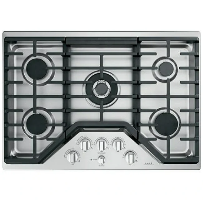 Plaque de cuisson au gaz GE Café, 30 pouces, inox – CGP95302MS1