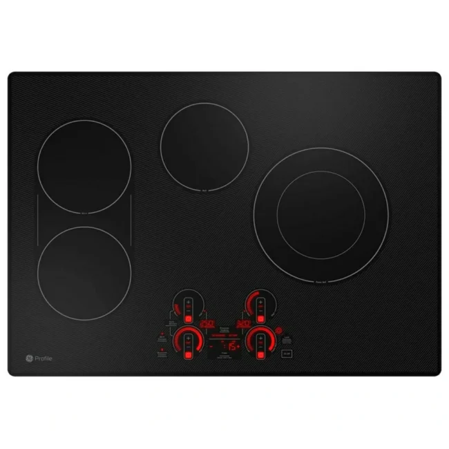 Plaque de cuisson électrique GE Profile, 30 pouces, noir – PEP7030DTBB