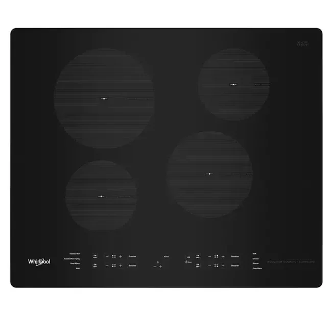 Plaque de cuisson à induction Whirlpool, 24 pouces, noir – WCI55US4JB
