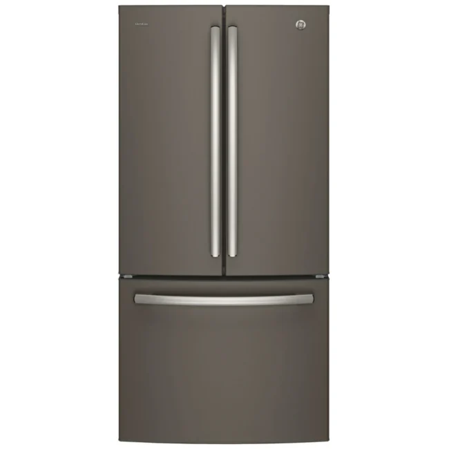 Réfrigérateur à portes françaises GE Profile, 33 pouces avec eau et glace , ardoise – PNE25NMLKES