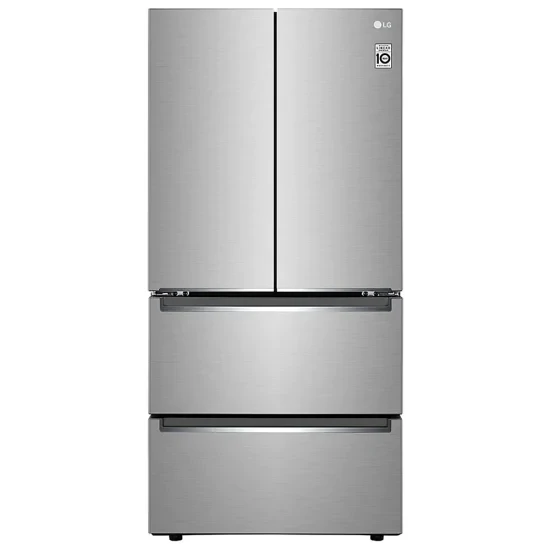Réfrigérateur à profondeur de comptoir à portes françaises LG, 33 pouces, inox – LRMNC1803S