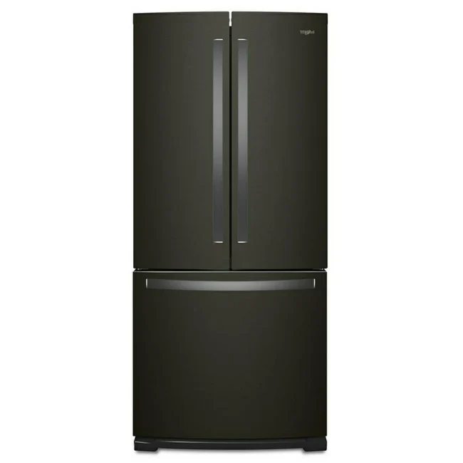 Réfrigérateur Whirlpool à portes françaises , 30 pouces avec glace , inox noir – WRF560SMHV