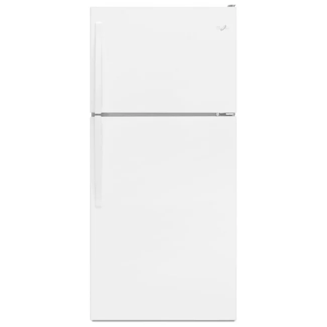 Réfrigérateur à congélateur supérieur Whirlpool – 30 pouces, 18.2 pi³, blanc – WRT148FZDW