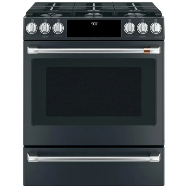 Cuisinière Café biénergie inox 30 pouces, 5,7 pi³, convection – CC2S900P3MD1