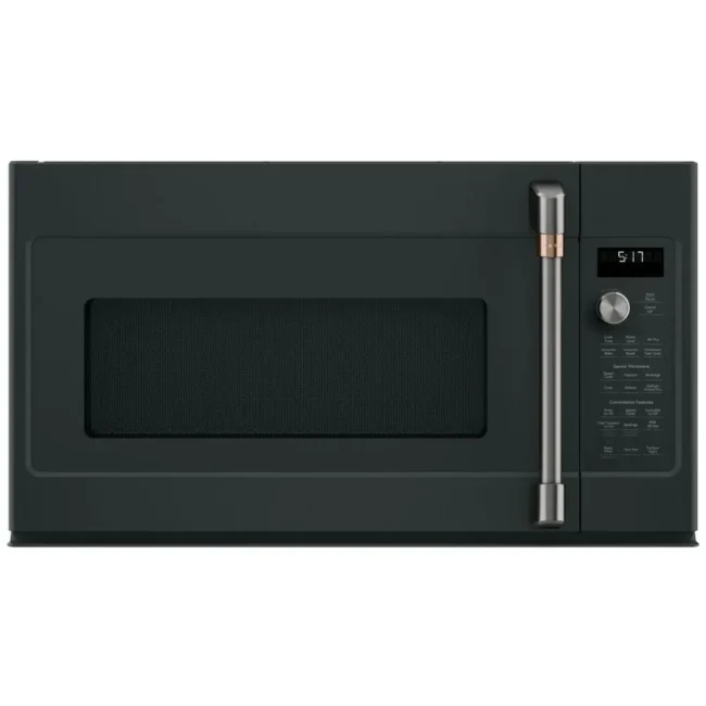 Micro-ondes à hotte intégrée Café noir mat 30 pouces, 1,7 pi³, convection – CVM517P3RD1